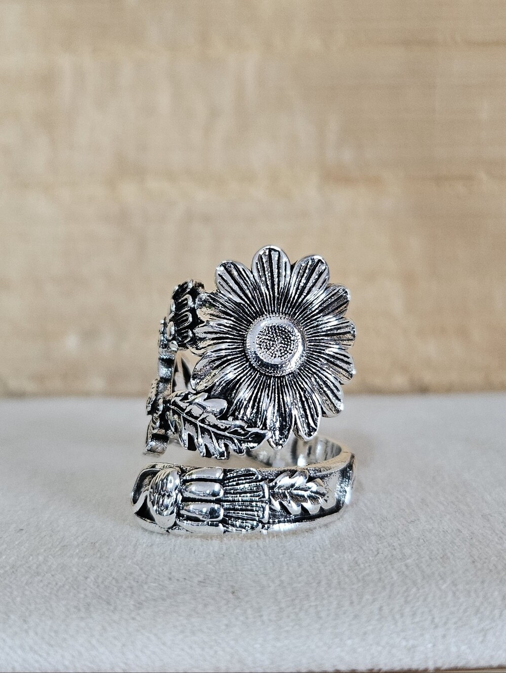 Sunflower Spoon Ring